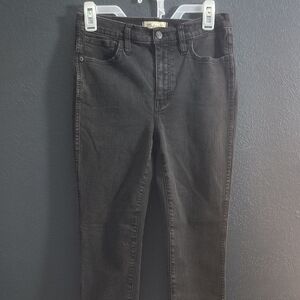 Madewell Charcoal  10" Highrise Skinny Jeans